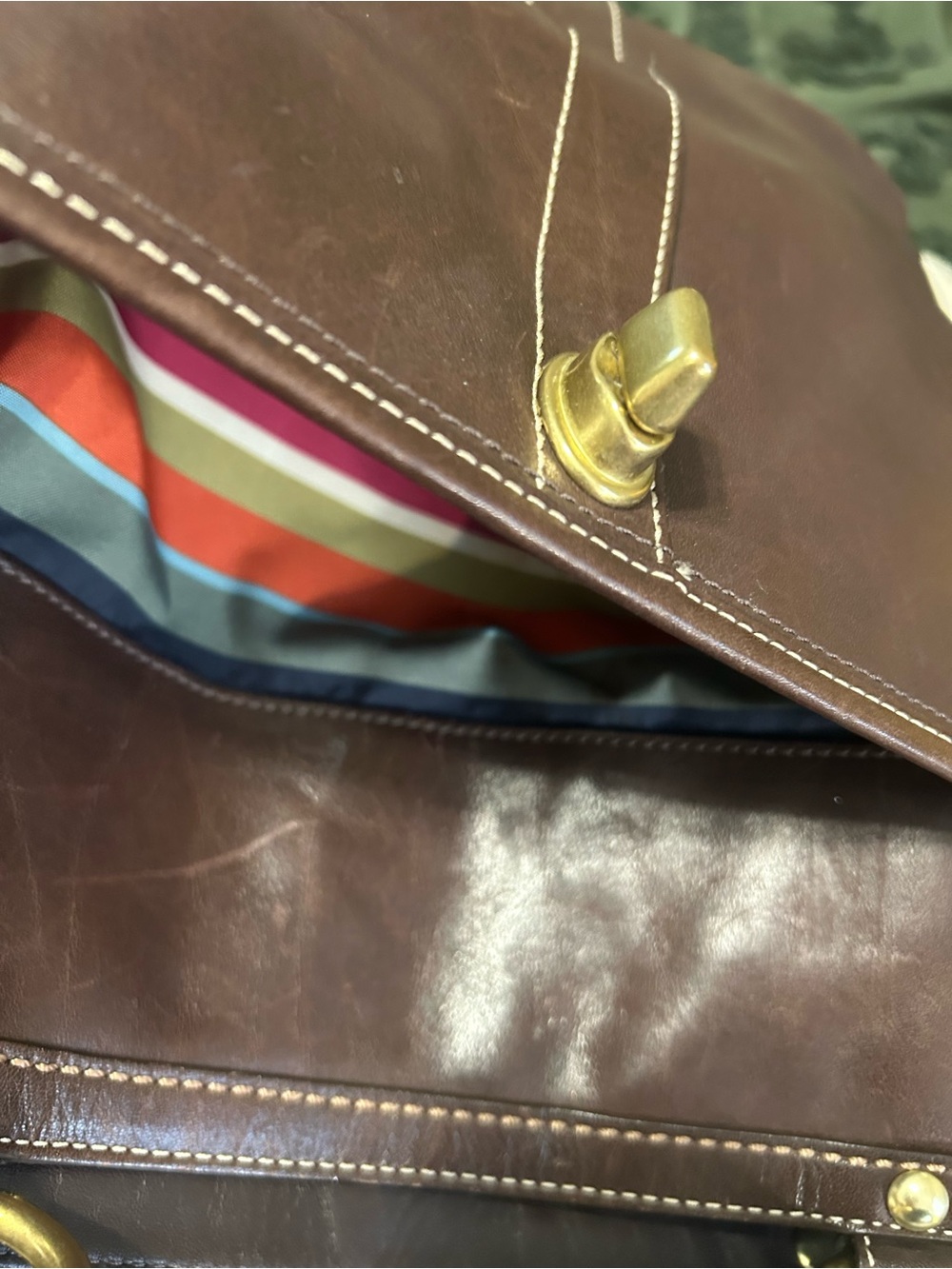 Coach Lily Legacy Brown Turn Lock Purse - Picture 7 of 7